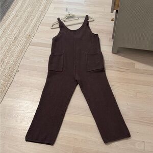 Free people Brown Knit jumpsuit. New with tags